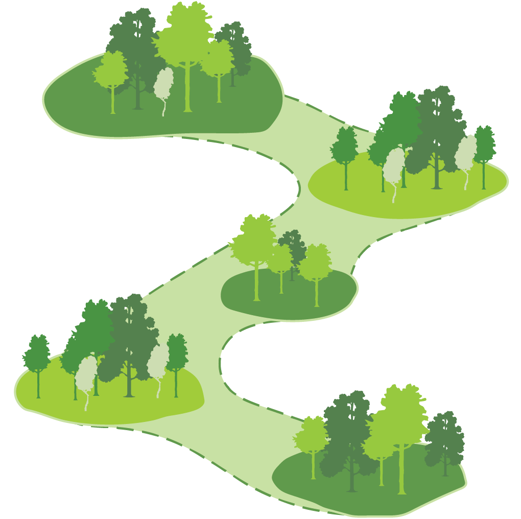 Illustration of a nature intervention concept