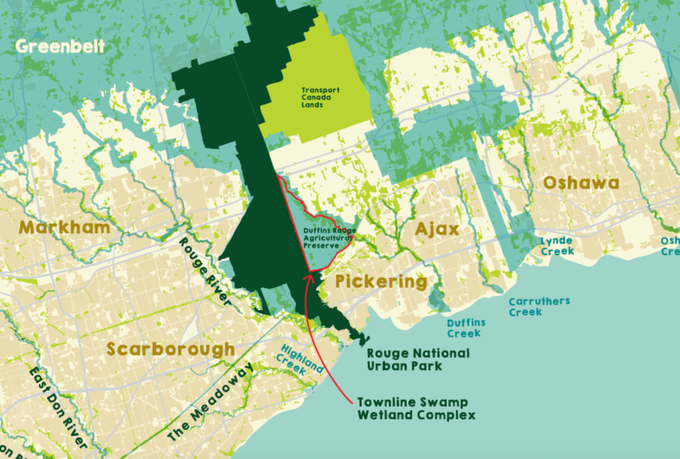 Map showing the New Rouge campaign area